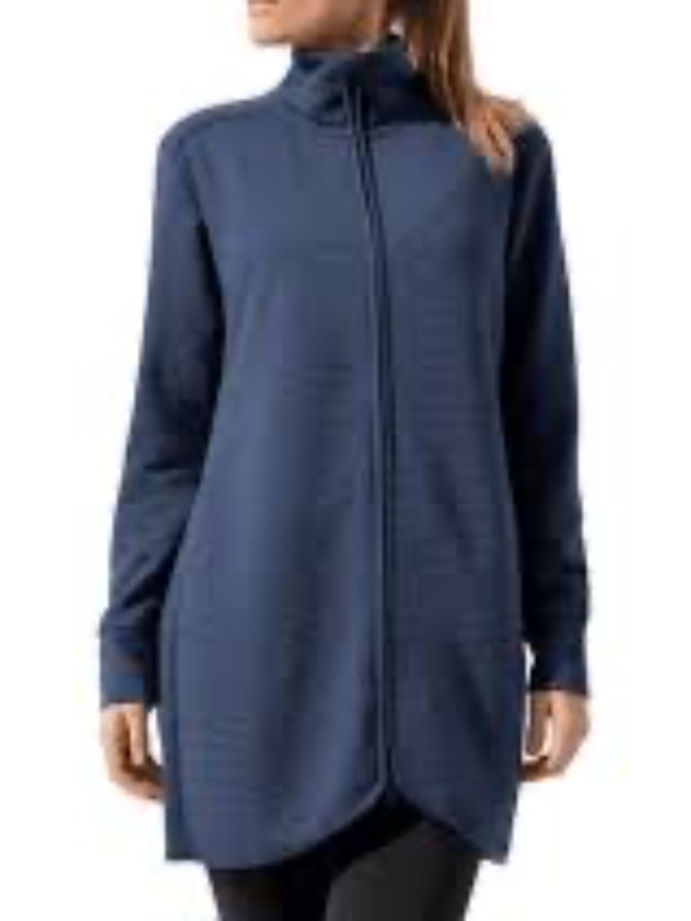 MPG Mondetta Performance Gear Ottoman Long Jacket - Iron Blue Size XS